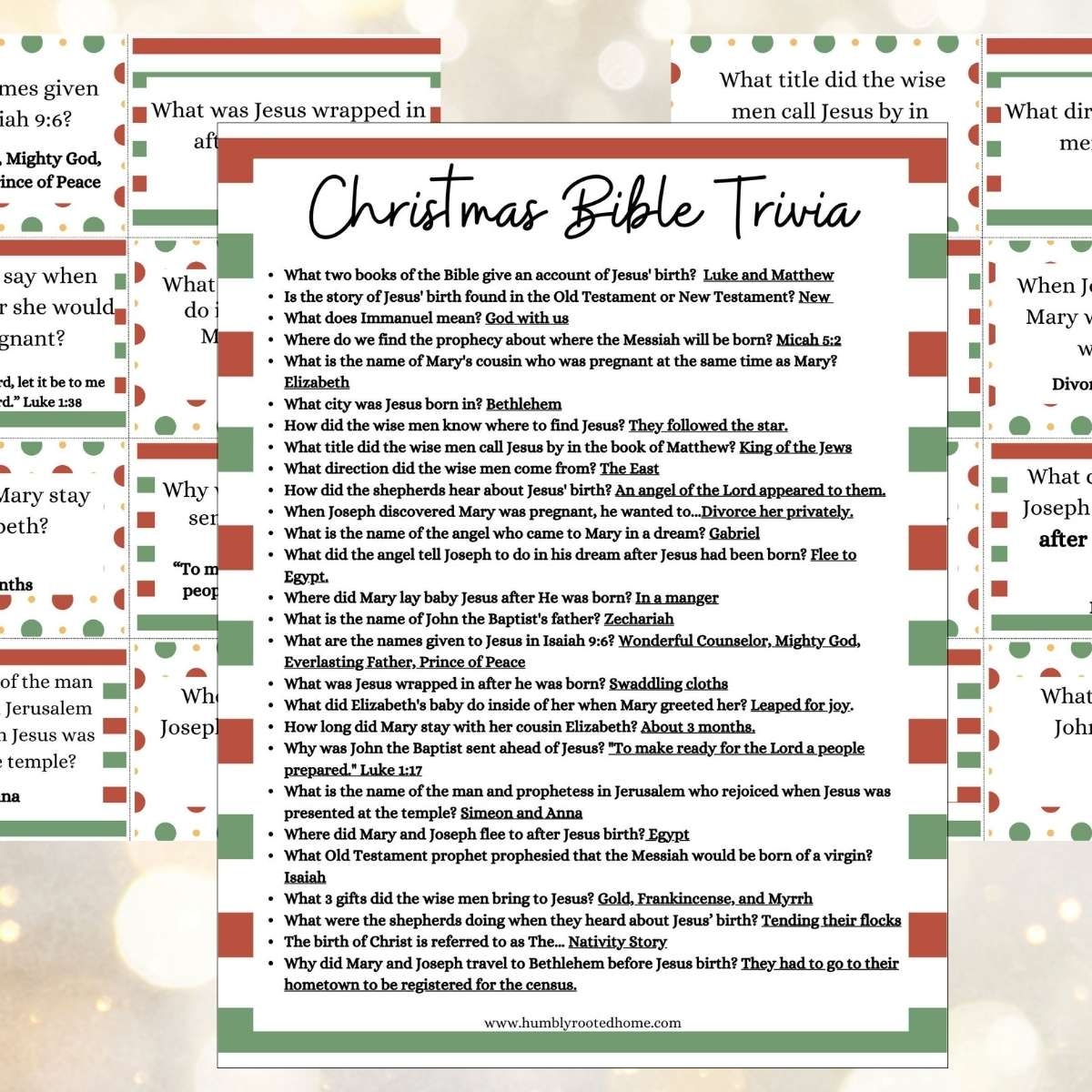 printable bible christmas trivia questions and answers
