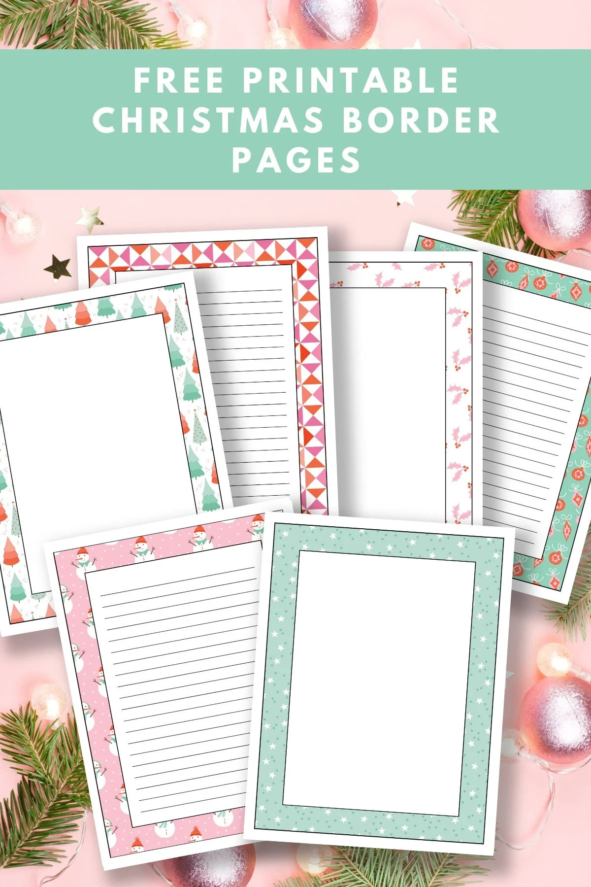 Free Printable Christmas Borders Free Printable Christmas Borders