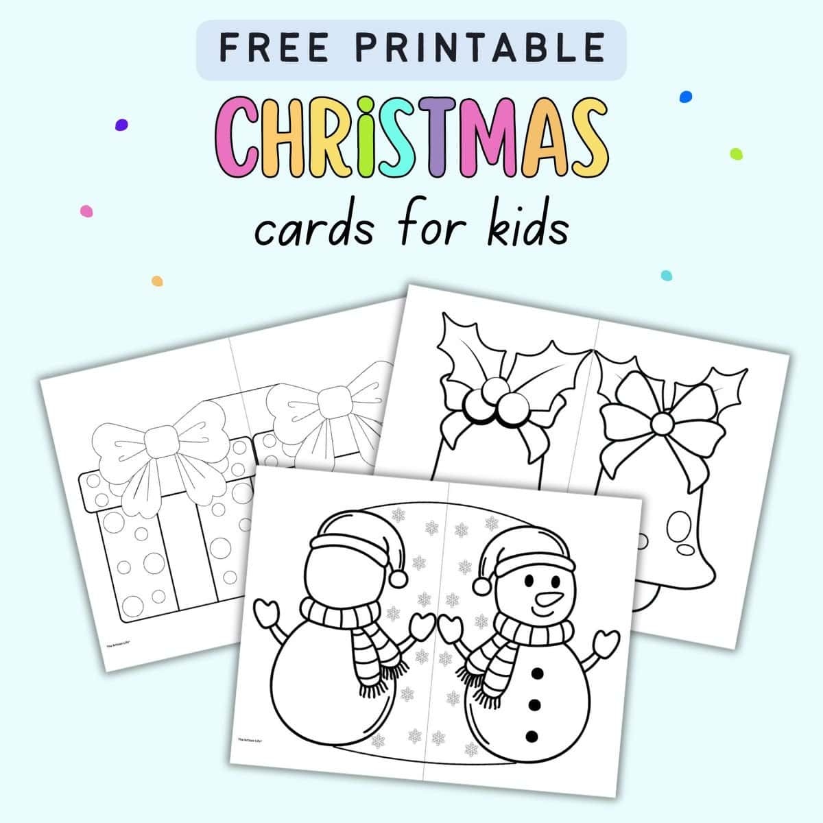 Free Printable Christmas Cards For Kids Free Printable Christmas Cards For Kids