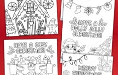 Free Printable Christmas Cards To Color