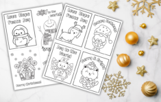 Free Printable Christmas Cards To Color