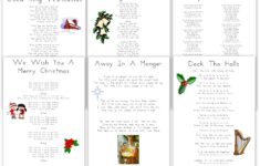 Free Printable Christmas Carols And