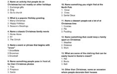 Free Printable Christmas Family Feud Game