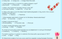 Free Printable Christmas Food And Drinks Trivia Quiz