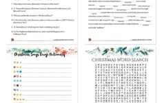 Free Printable Christmas Games For Adults