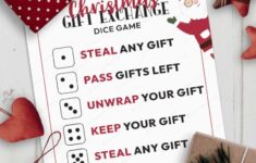 Free Printable Christmas Gift Exchange Game With Dice