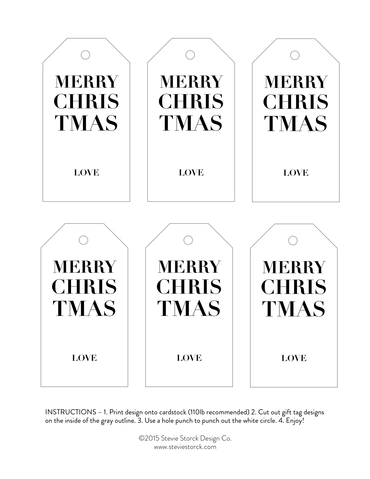 Free Printable Christmas Gift Tags