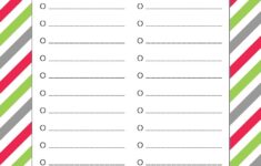Free Printable Christmas Menu Shopping List