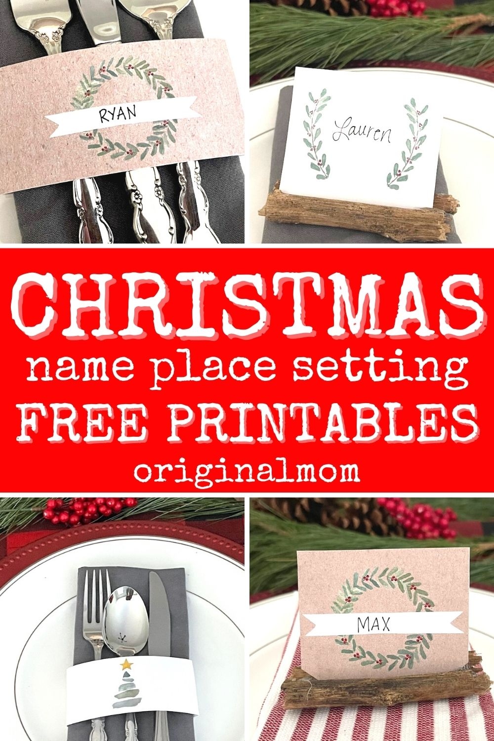 christmas table names printable free christmas table names printable free
