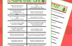 Free Printable Christmas Name That Tune Game