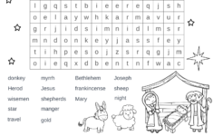 Free Printable Christmas Nativity Word Search