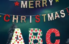 Free Printable Christmas Party Banner Letters