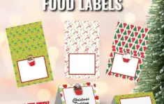 Free Printable Christmas Party Food Labels