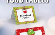 Free Printable Christmas Party Food Labels