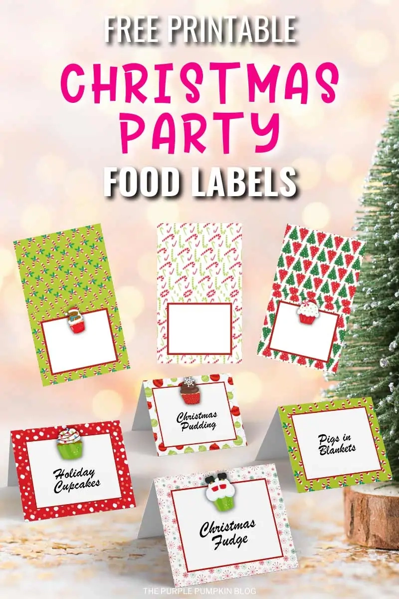 Free Printable Christmas Party Food Labels Free Printable Christmas Party Food Labels