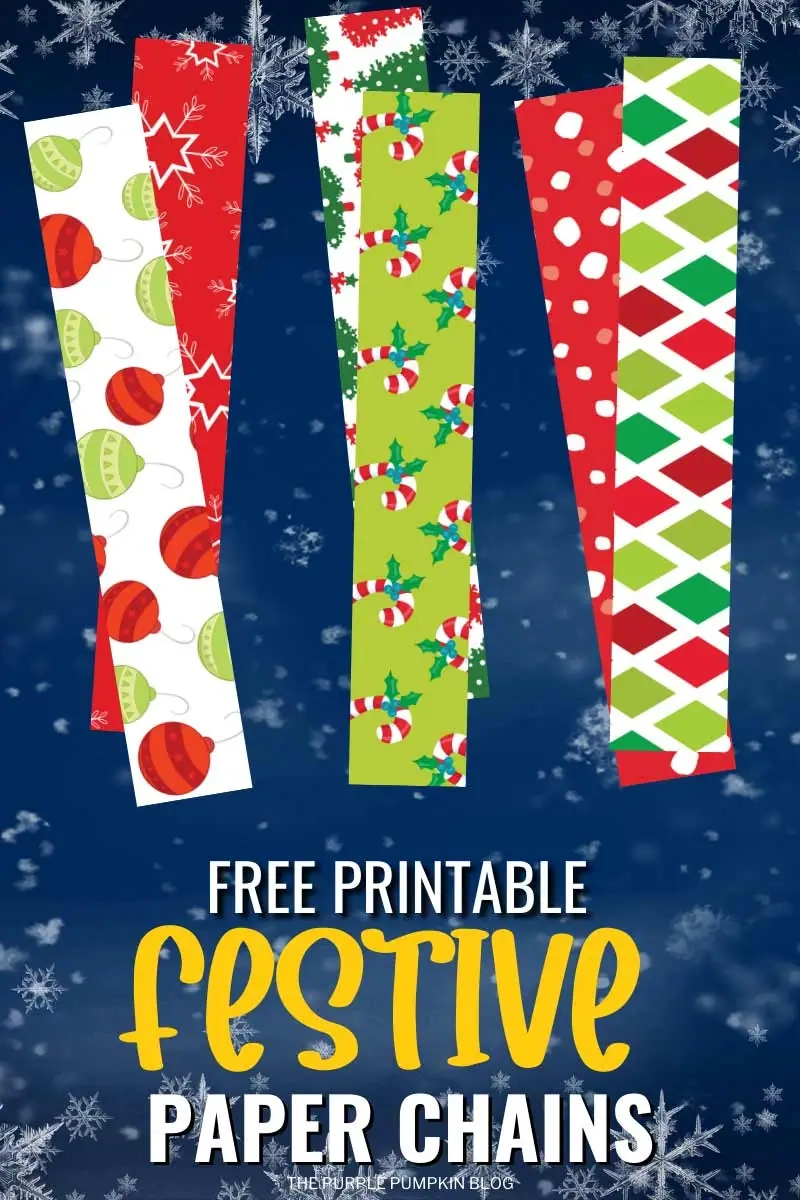 christmas paper chains printable christmas paper chains printable