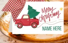 Free Printable Christmas Place Card Templates