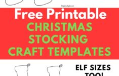 Free Printable Christmas Stocking Outline For Crafts