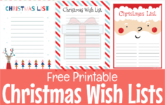 Free Printable Christmas Wish List