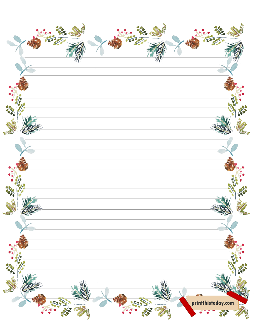 free christmas stationary printable free christmas stationary printable