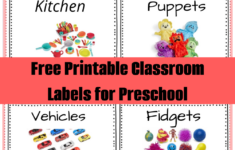 Free Printable Classroom Labels