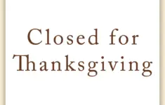 Free Printable Closed For Thanksgiving Sign Example 9