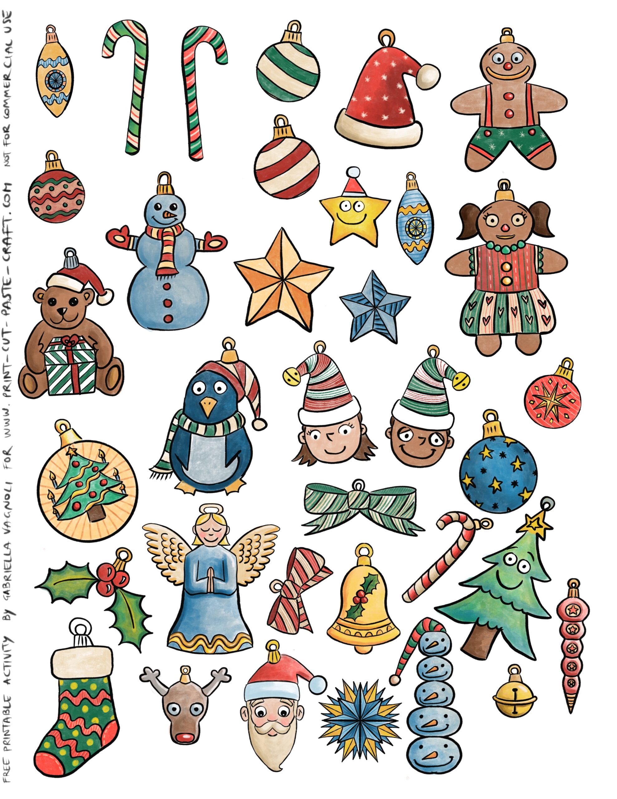 Free Printable Color Ornaments Cut And Paste Your Christmas Tree Free Printable Color Ornaments Cut And Paste Your Christmas Tree