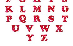 Free Printable Colorful Bubble Letters Valentine Bubble Letters Alphabet