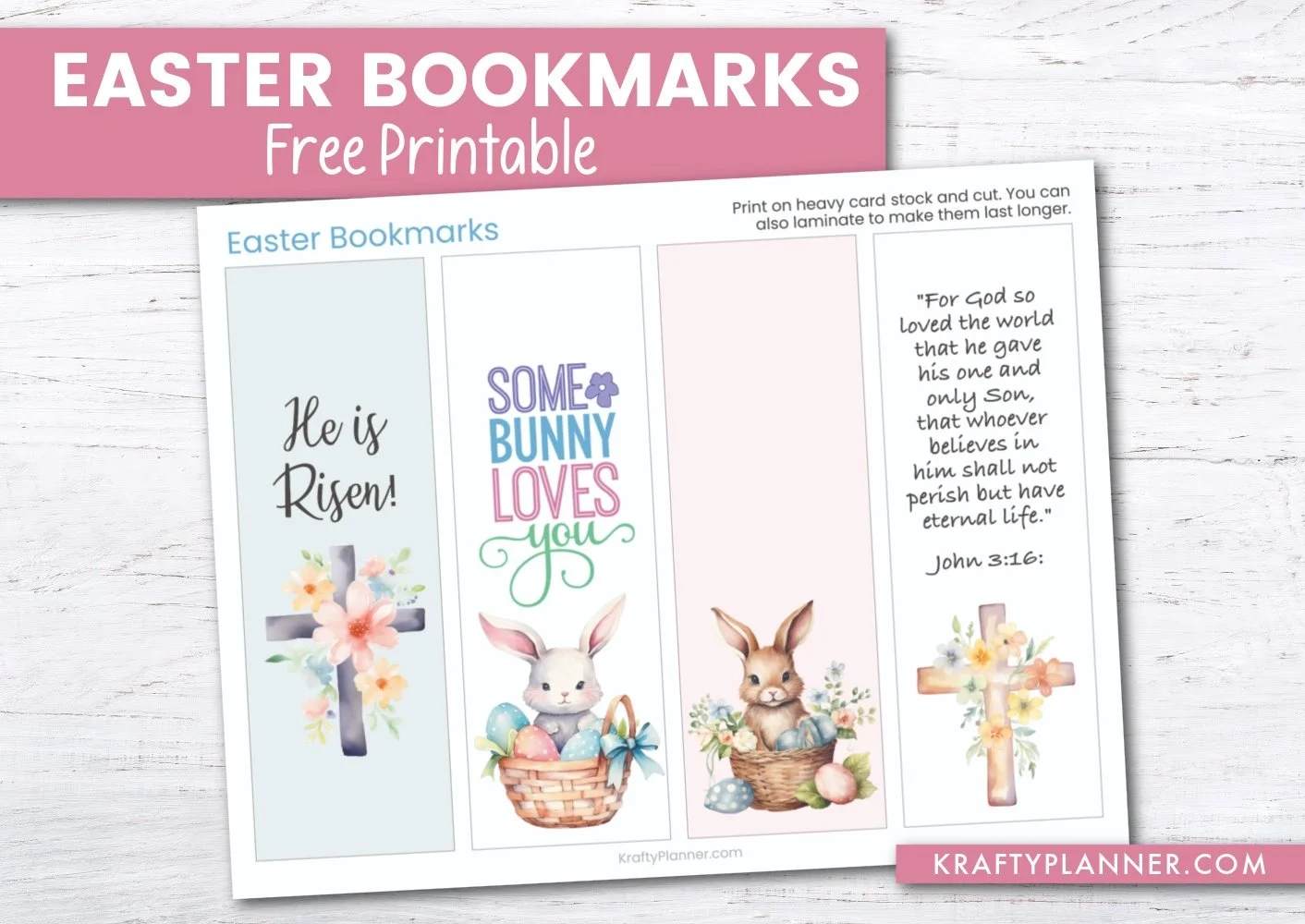 Free Printable Easter Bookmarks