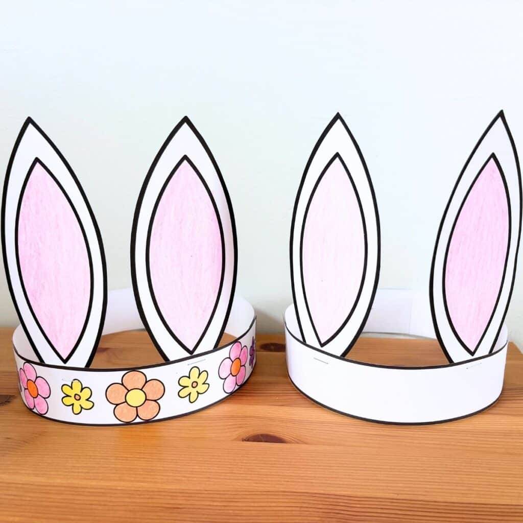 Free Printable Easter Bunny Ears Headband