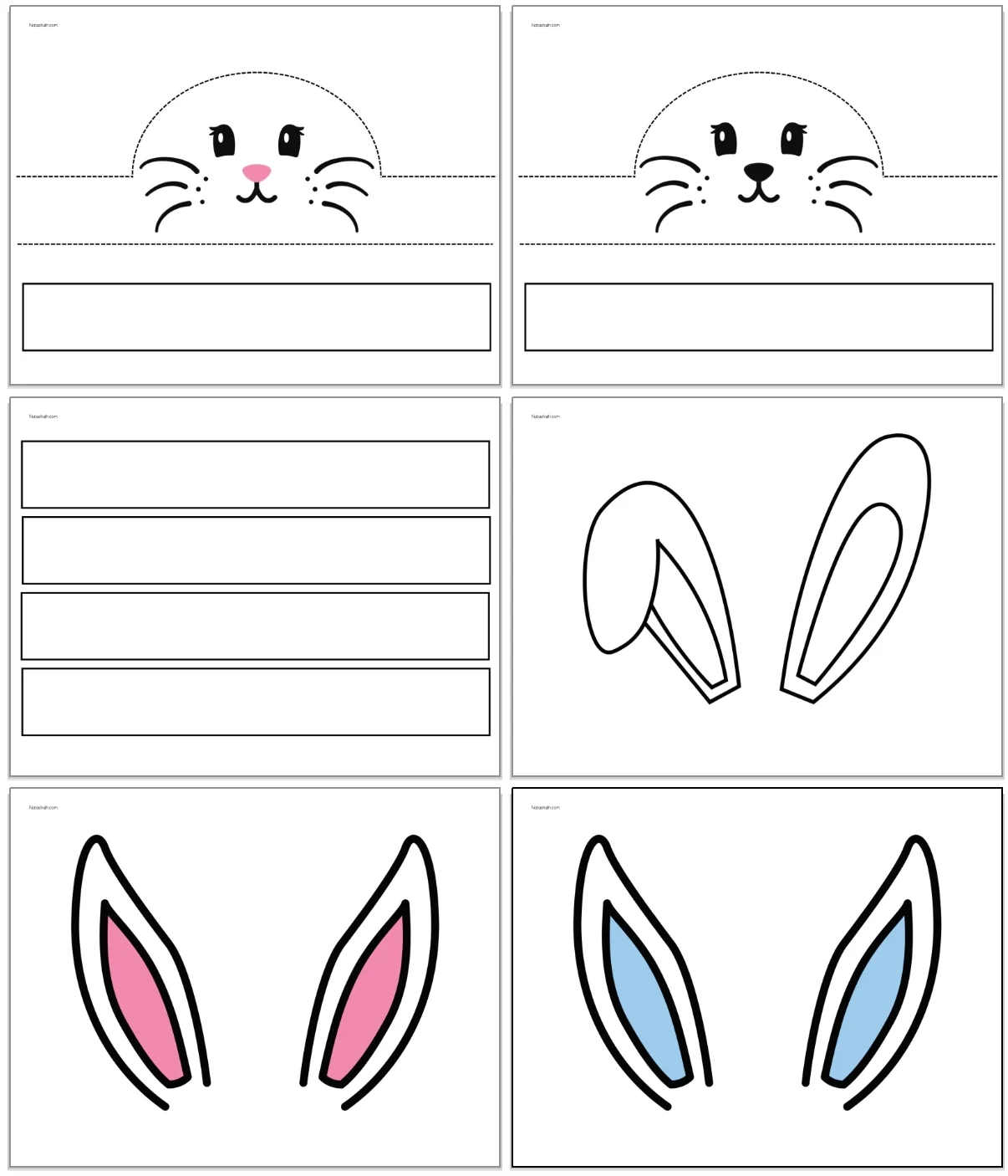 Free Printable Easter Bunny Ears