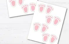 Free Printable Easter Bunny Footprints