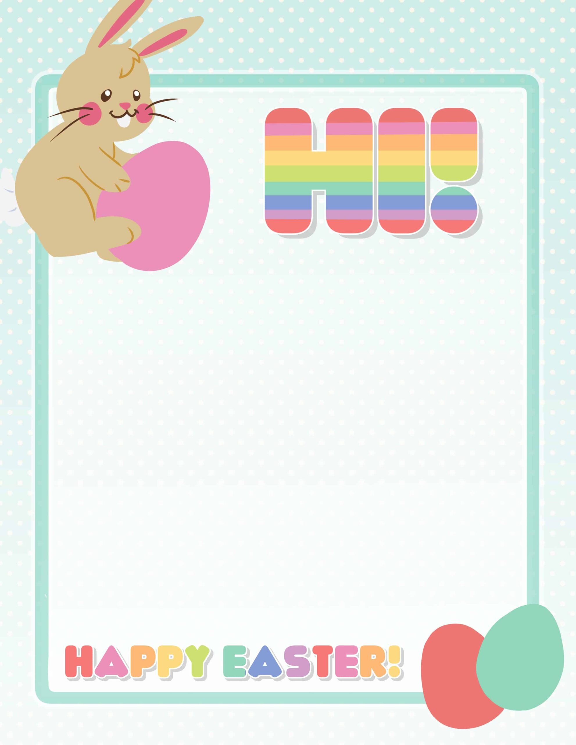 Free Printable Easter Bunny Letters Free Printable Easter Bunny Letters