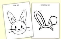 Free Printable Easter Bunny Template