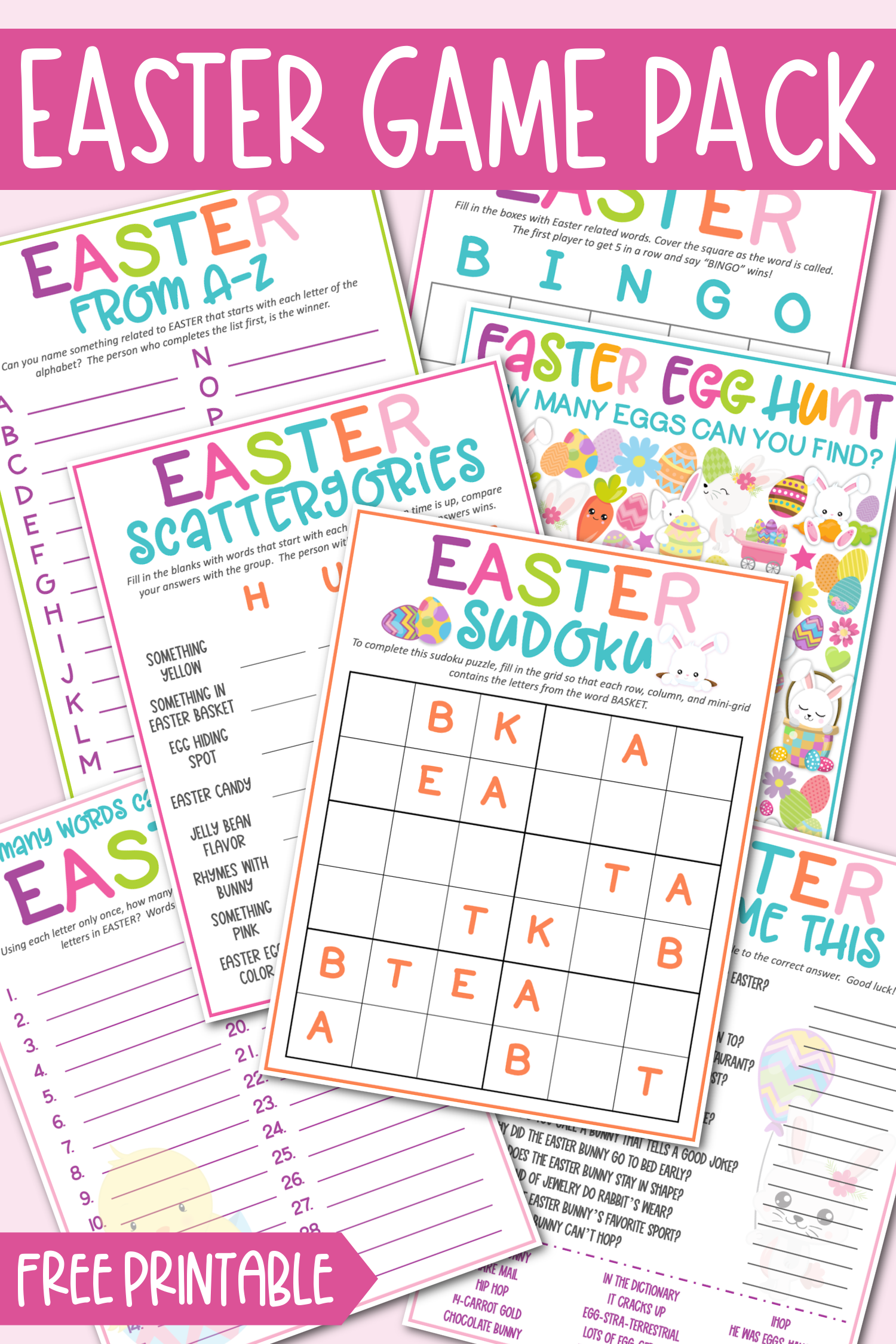 Free Printable Easter Game Pack