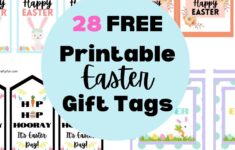 Free Printable Easter Gift Tags 28 Unique Designs