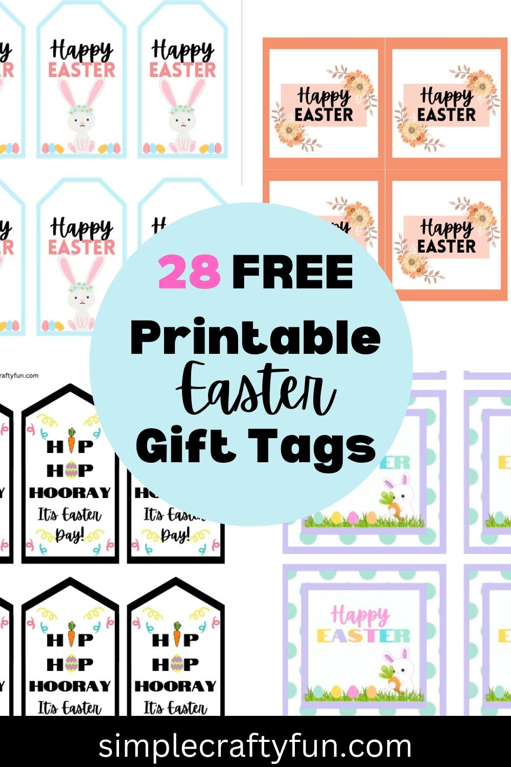 free printable happy easter stickers