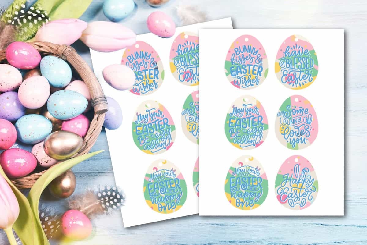 Free Printable Easter Gift Tags Free Printable Easter Gift Tags