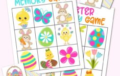Free Printable Easter Matching Game For Kids