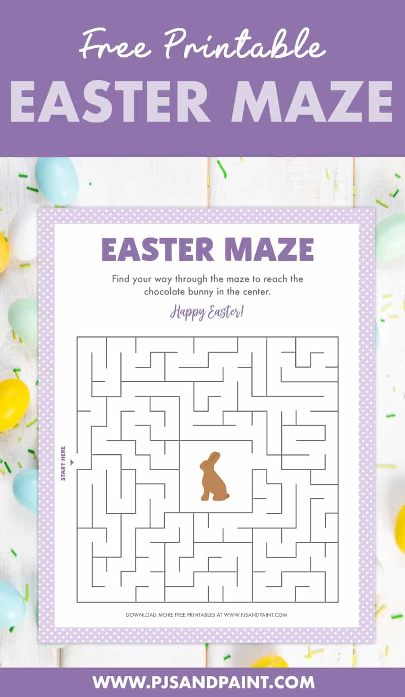 Free Printable Easter Maze Easter Games And Activities