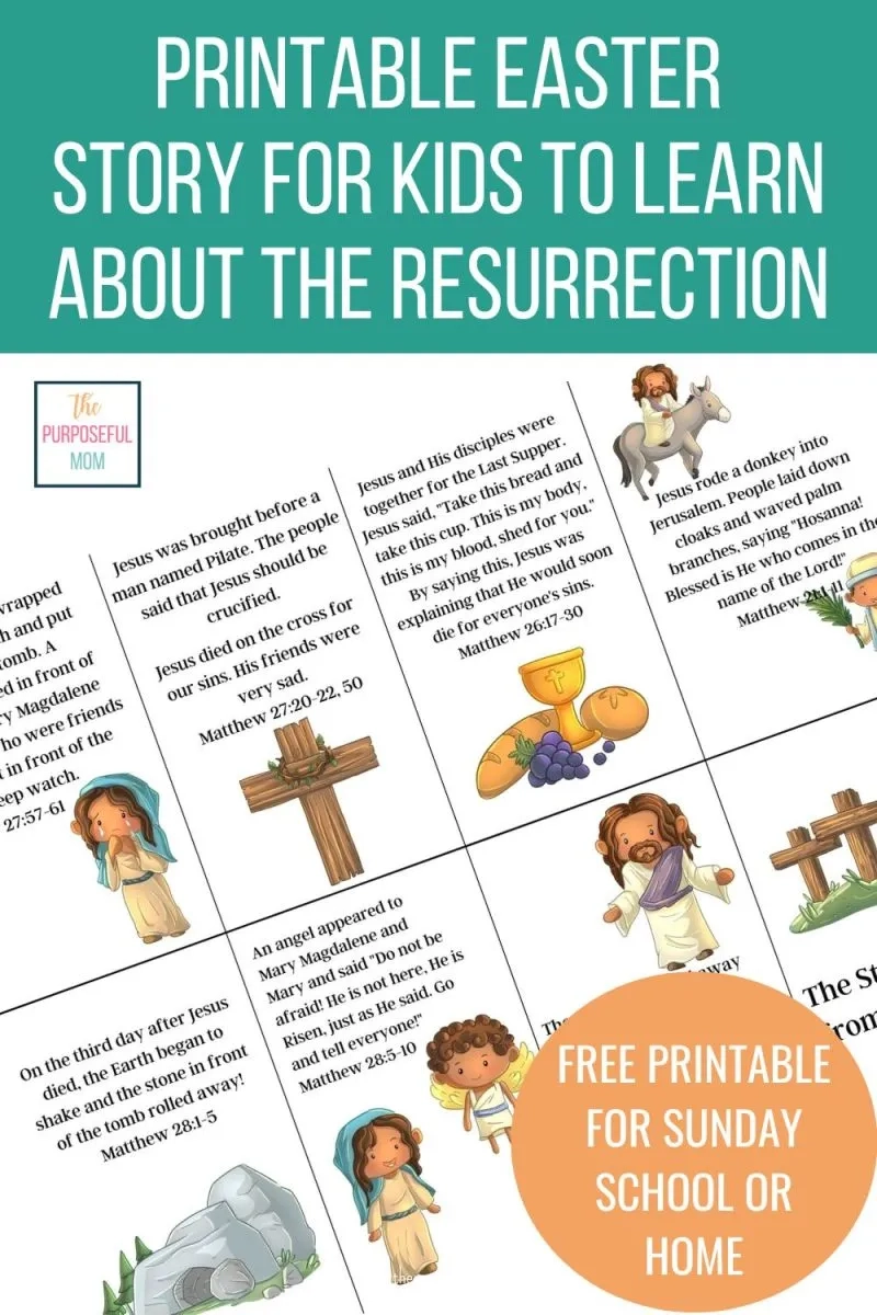 Free Printable Easter Story For Sunday School Kids Free Printable Easter Story For Sunday School Kids