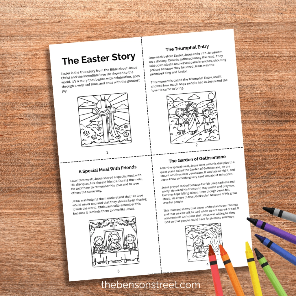 Free Printable Easter Story Mini Book Free Printable Easter Story Mini Book