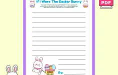Free Printable Easter Writing Prompt For Kids