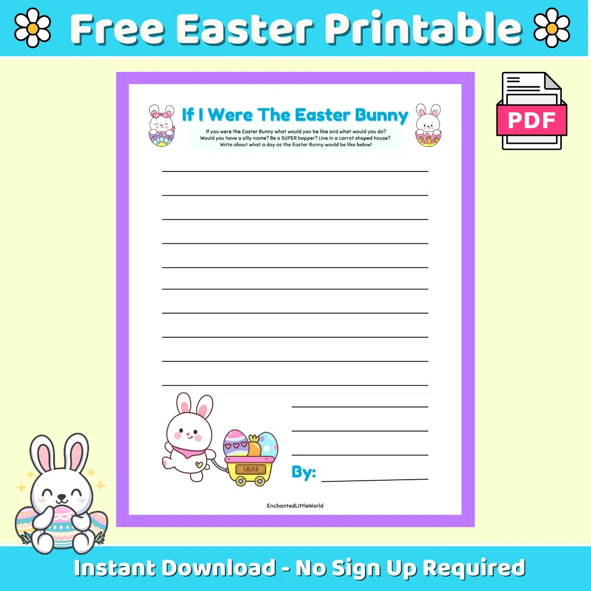 Free Printable Easter Writing Prompt For Kids Free Printable Easter Writing Prompt For Kids