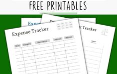 Free Printable Expense Tracker