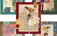 Free Printable Fairy Journal Pages For Junk Journals Or Mixed Media