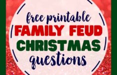 Free Printable Family Feud Christmas Questions