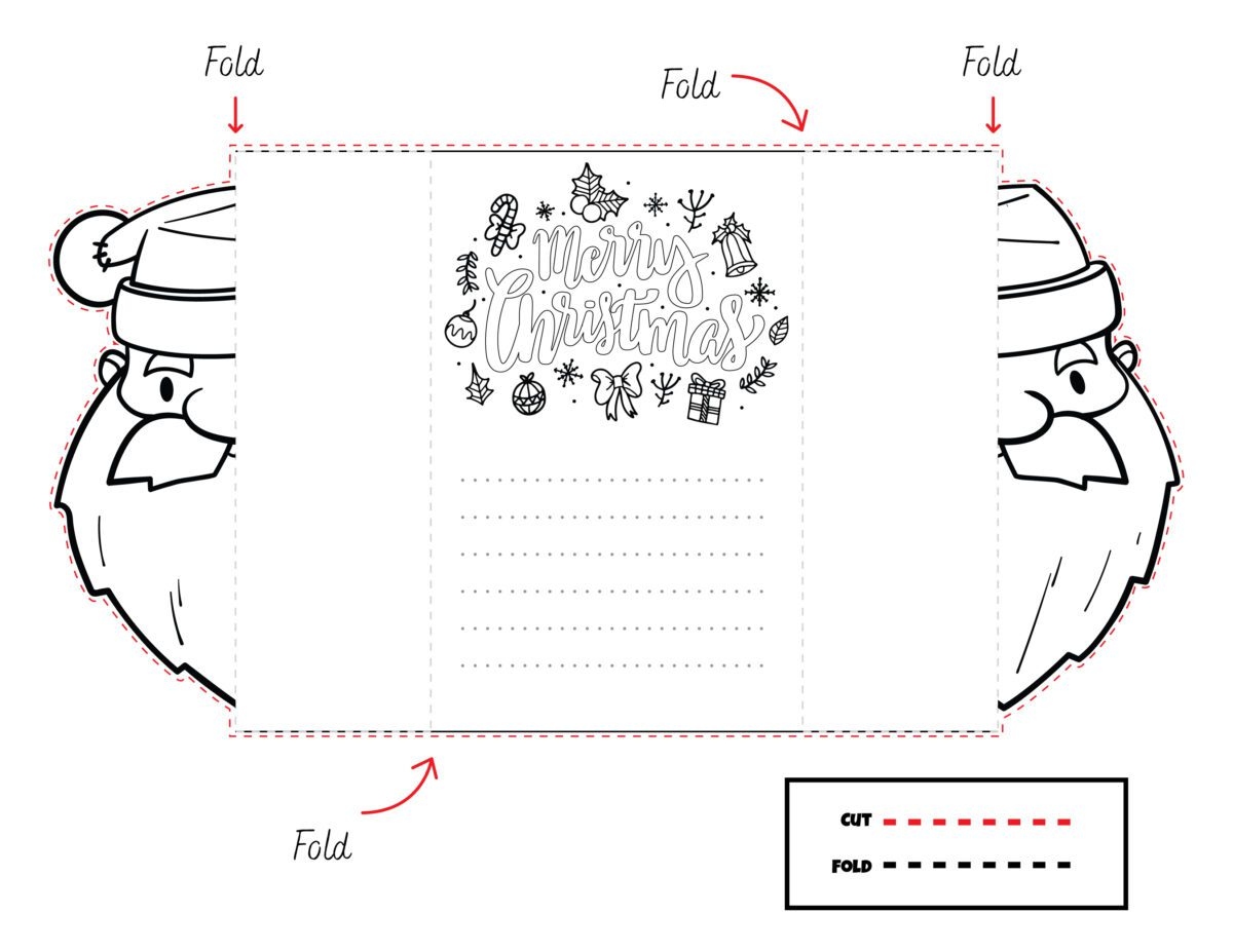 Free Printable Foldable Christmas Cards Free Printable Foldable Christmas Cards