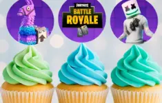 Free Printable Fortnite Cupcake Toppers