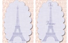 Free Printable French Eiffel Tower Tags